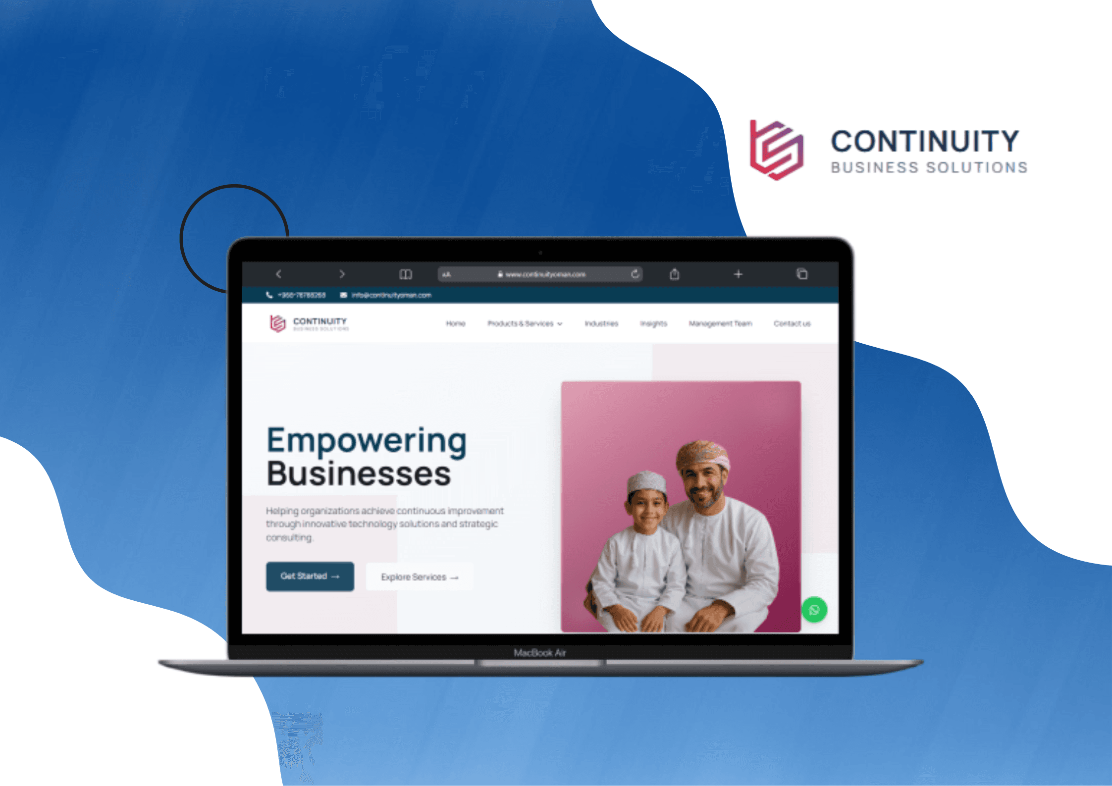 Continuity Oman Portal, web platform